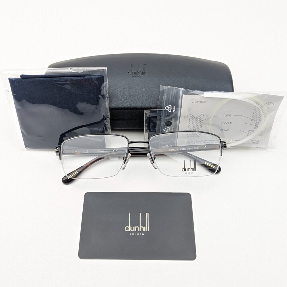 🕶️Made in Italy! Dunhill VDH025 Eyeglasses 56/17 140 | ALT245🕶️
